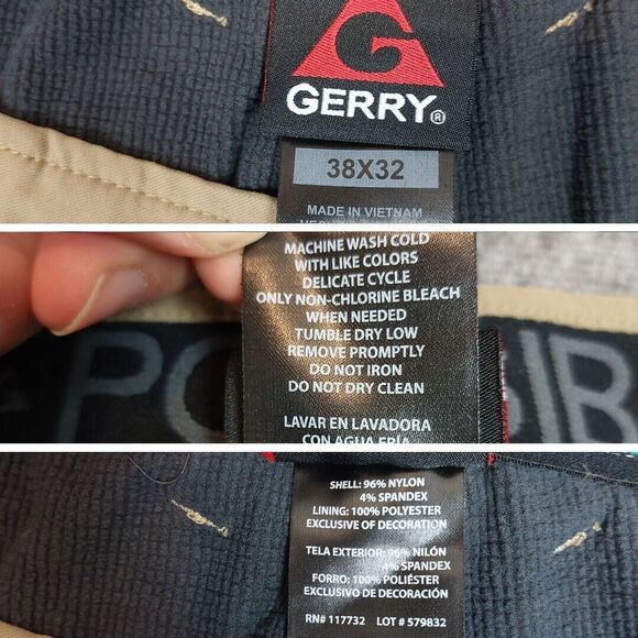 Gerry Pants Mens Venture Fleece Lined Stretch Comfort Cargo Pocket 38X32 (39x30) - Picture 3 of 8